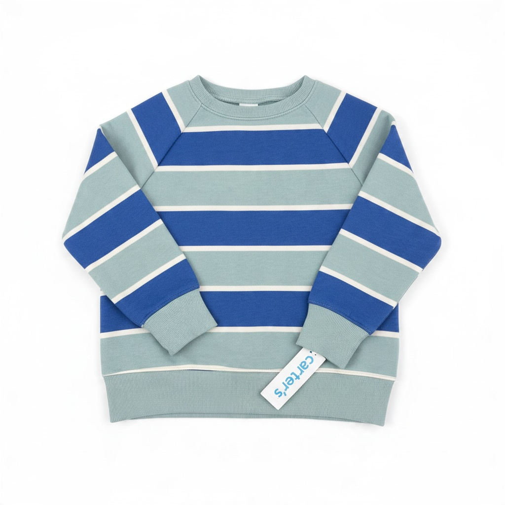 Blue Carter's Fleece-Lined Sweatshirt, 6/6A (Brand New with Tags)