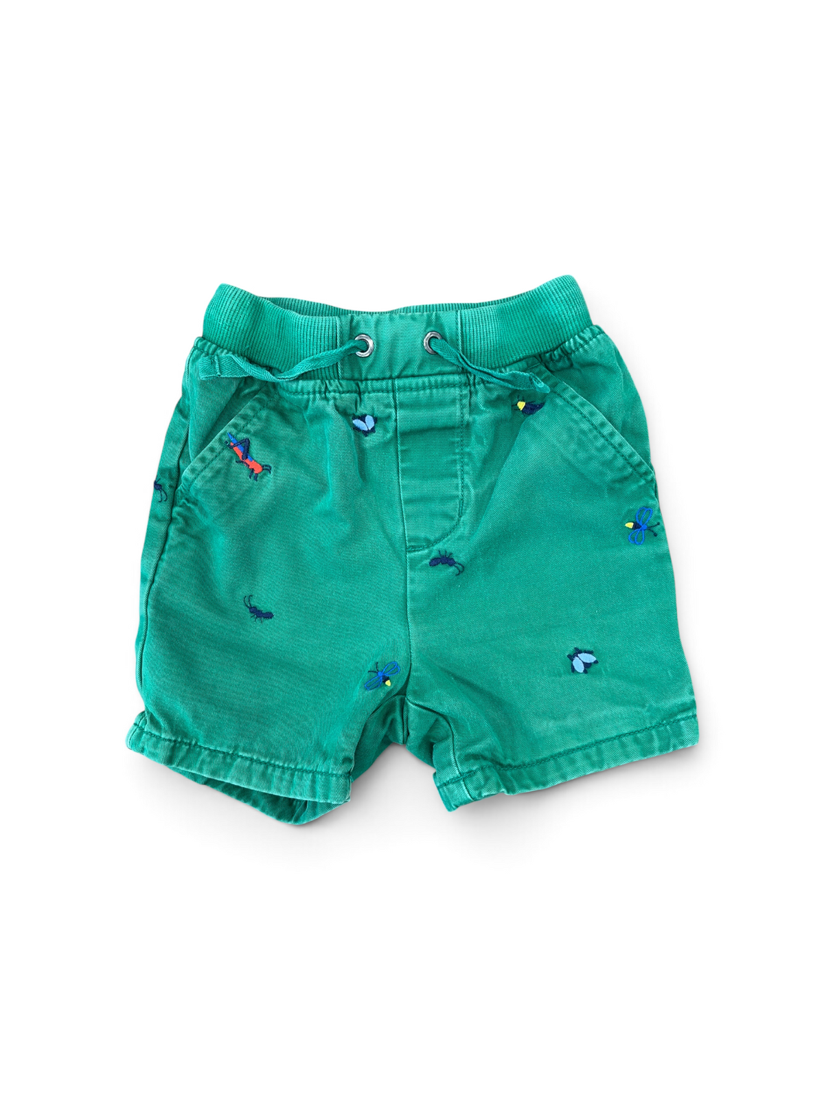 Green Hanna Andersson Bug Shorts, 2T