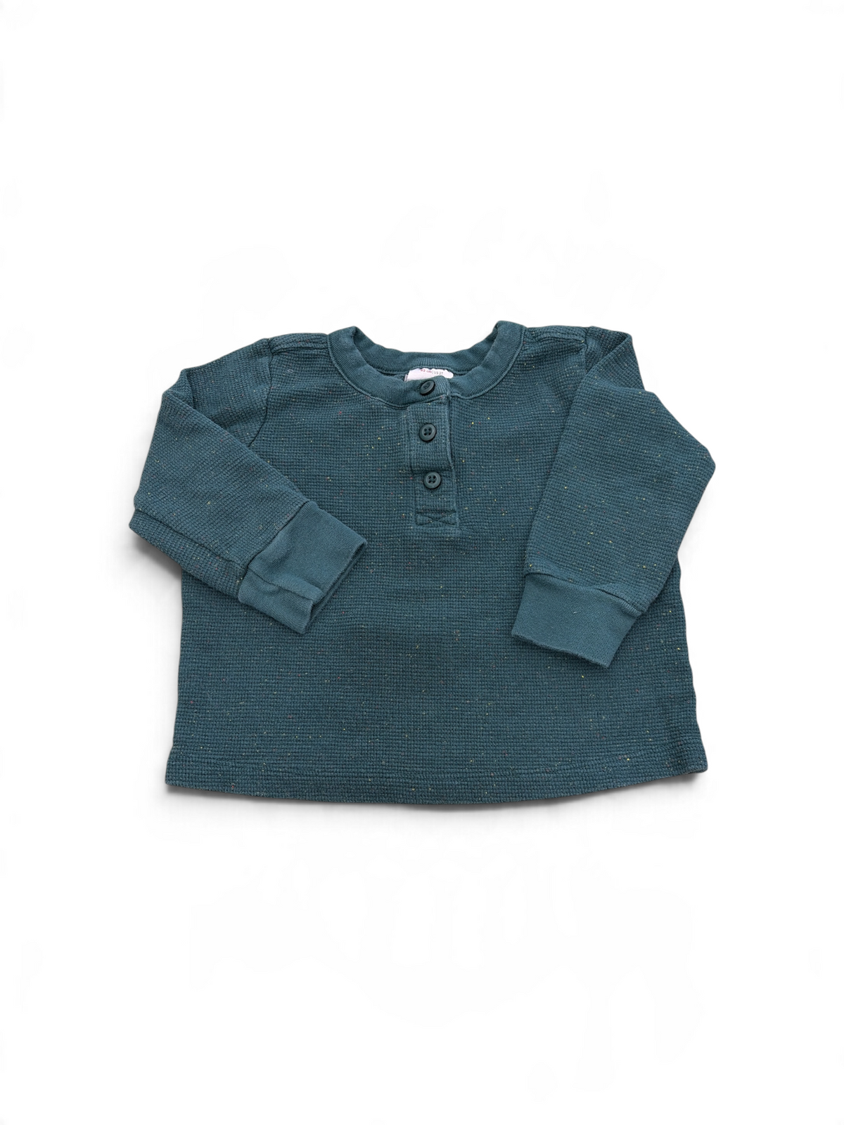 Green Hanna Andersson Speckle Henley, 2T