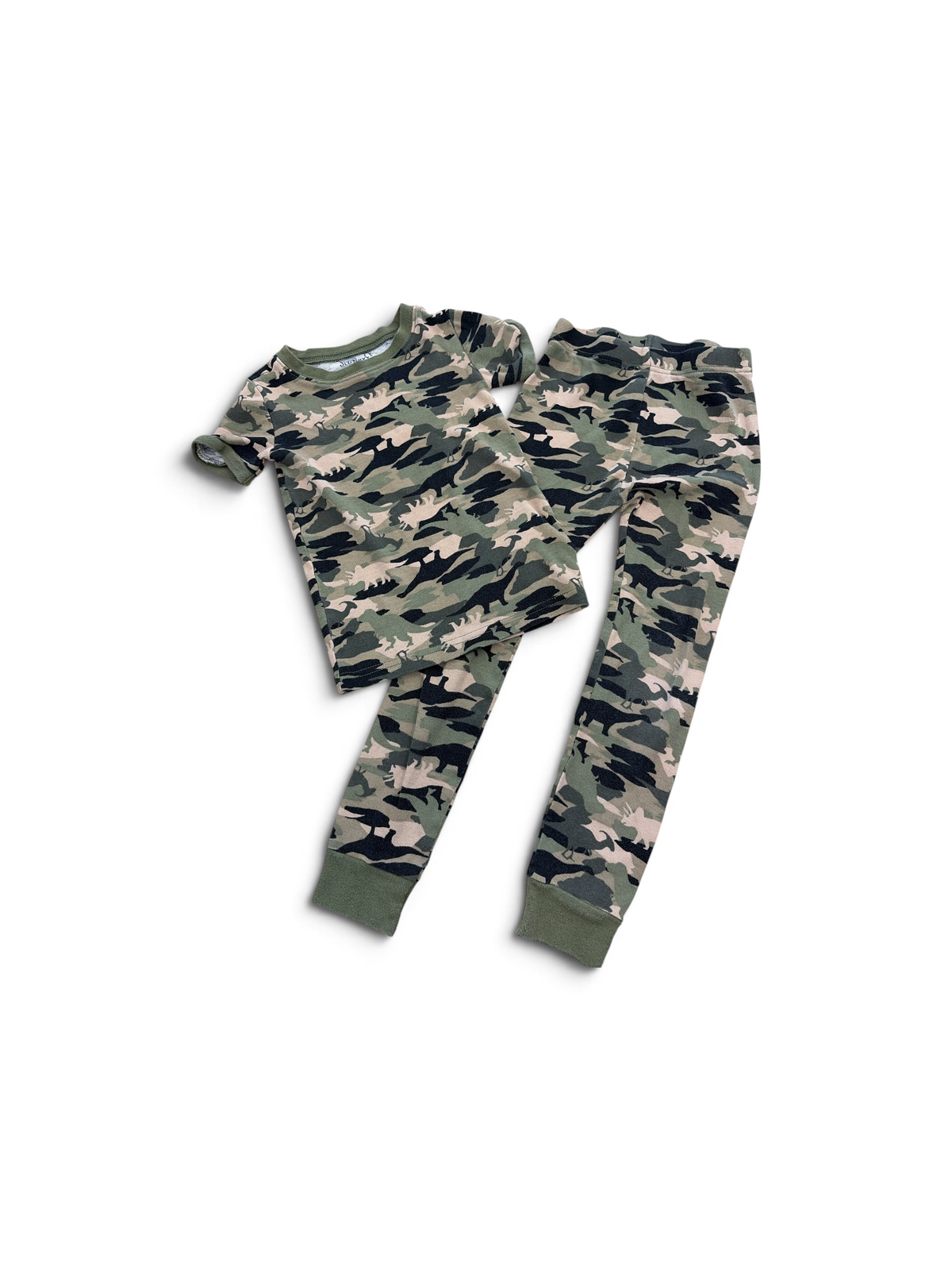Green Old Navy Dino Cammo PJ Set, 5T