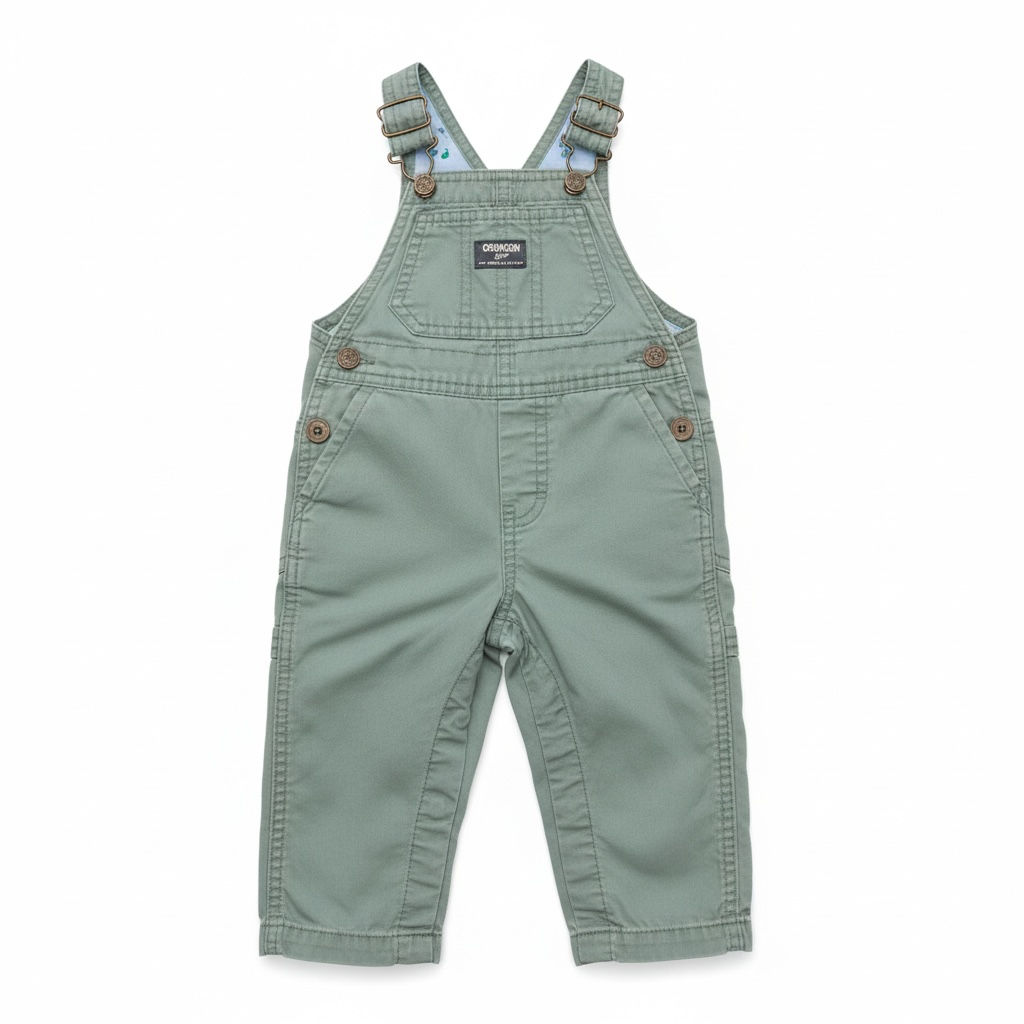 Olive OshKosh B'Gosh Gator Overalls, 9-12M