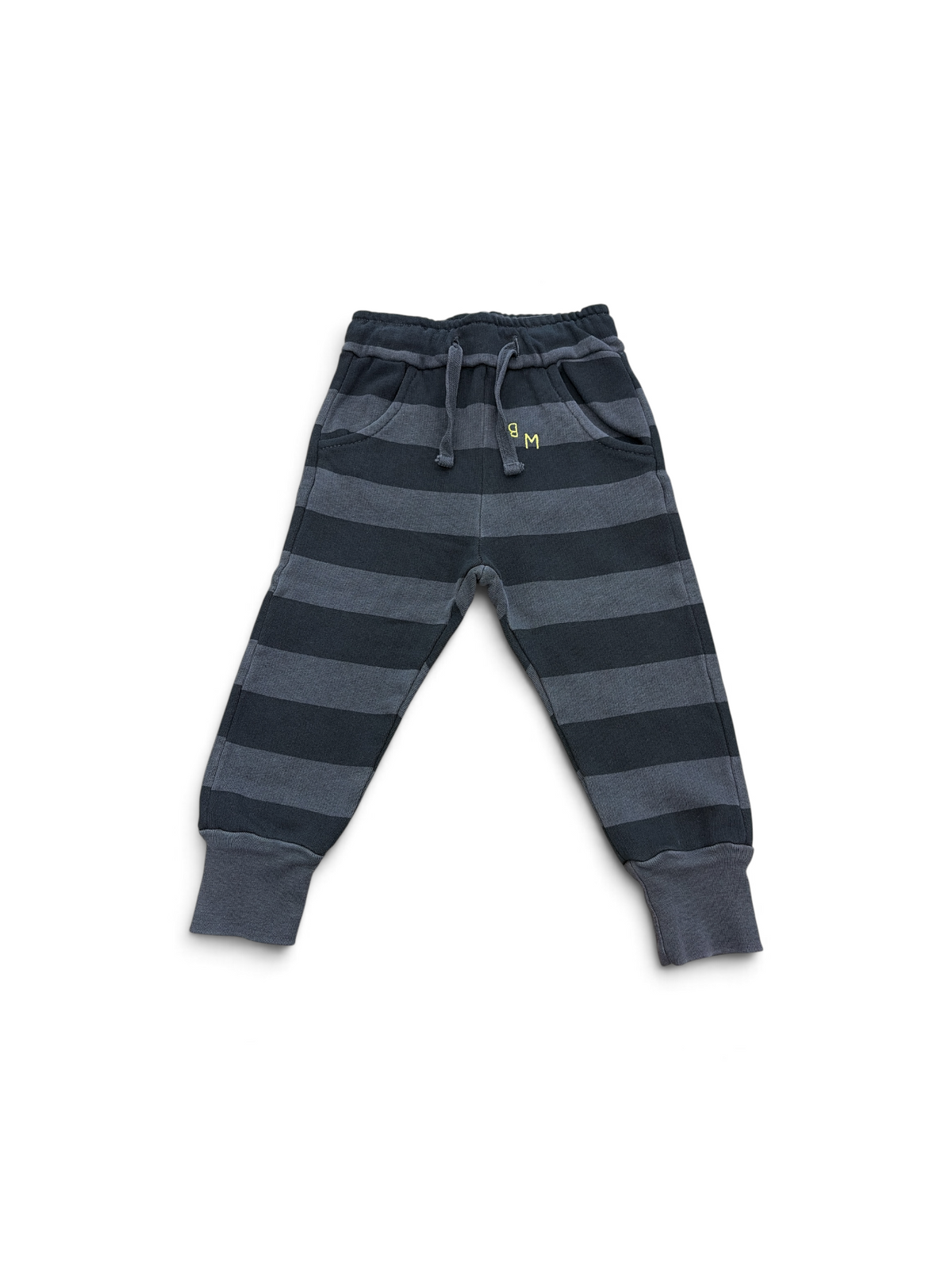 Black & Grey Bonmot Wide  Stripes Trousers, 12M (Brand New with Tags)