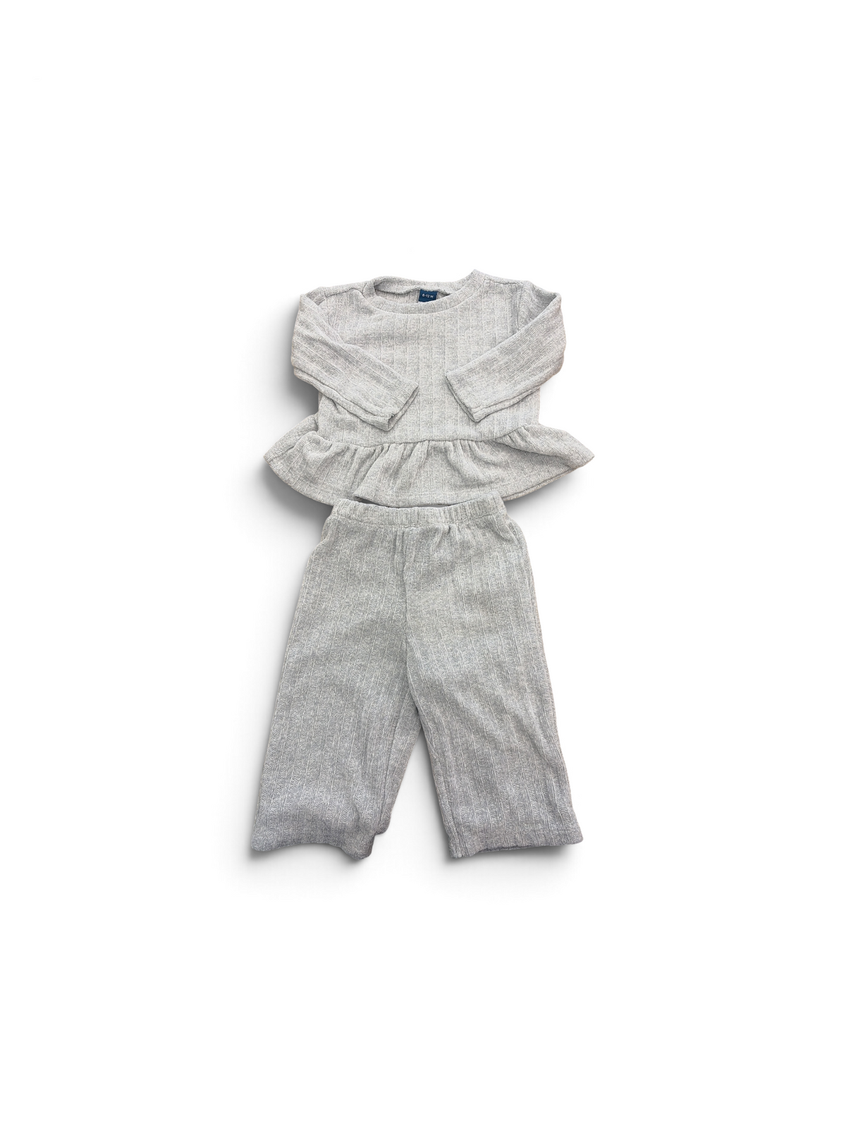 Gray Old Navy Chenille Ribbed Set, 6-12M