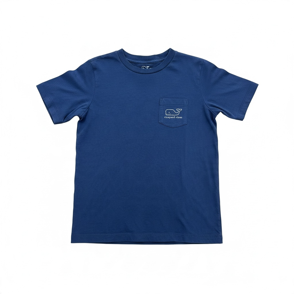 Navy Vineyard Vines Whale Pocket Tee, 7